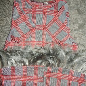 Checker Feather Zara Dress